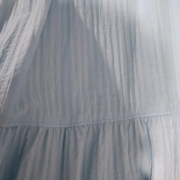 Lane Bryant Blue & Purple Colorblock Long Sleeve Crinkle Maxi Dress in Size 18 - Picture 11 of 14